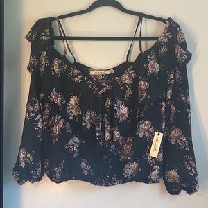 Off Shoulder Crop Top